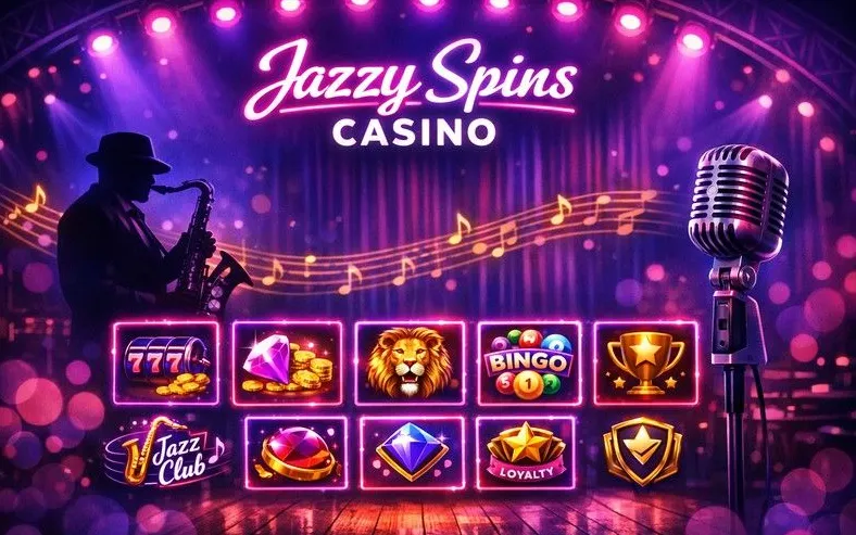 Jazzy Spins mobile casino interface on smartphone